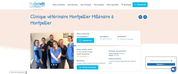 SIte clinique vétérinaire