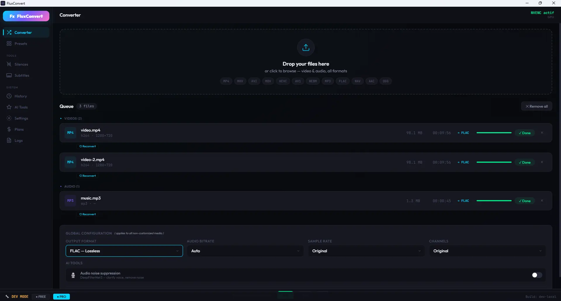FluxConvert - capture 1